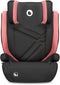 Lionelo Hugo i-Size - Autostoel - 100-150 cm - ISOFIX & Gordel - Verstelbare Hoofdsteun - Geavanceerde Zijbescherming - Memory Foam - Wasbare Bekleding - Zwart/Roze