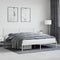 vidaXL - Bedframe - met - hoofdbord - metaal - wit - 180x200 - cm