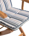 MAUI - Tuinstoel set van 2 - Donkerblauw/Beige - Acaciahout