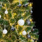 vidaXL - Kunstkerstboom - met - 300 - LED's - kerstballen - en - sneeuw - 240 - cm