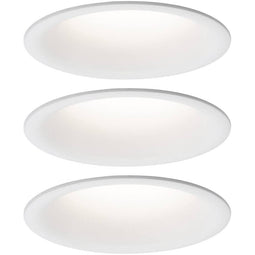 LED-inbouwlamp Cymbal Coin Basisset IP44 rond 77mm Coin 3x6,7W 3x430lm 230V dimbaar 2700K Wit mat