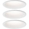 LED-inbouwlamp Cymbal Coin Basisset IP44 rond 77mm Coin 3x6,7W 3x430lm 230V dimbaar 2700K Wit mat