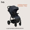 LIONELO Iva - Wandelwagen - All-Terrain PU Wielen met Vering XXL Zonnekap UPF 50+