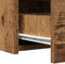 vidaXL - Wandkaptafel - met - LED-verlichting - - - Oud - Hout