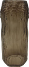 PTMD Verra Vaas - 12 x 12 x 28 cm - Glas - Bruin
