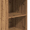 vidaXL - Hoge - kast - 36x35,5x103,5 - cm - bewerkt - hout - artisanaal - eikenkleurig