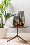 Light & Living - Vaas Zilver Metallic Grijs Glas IZEDA - 23x23x40 - Grijs