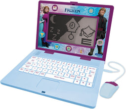 Lexibook - Frozen Tweetalige educatieve laptop - 170 activiteiten EN/ES - Multi Colour