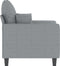 vidaXL Fauteuil 60 cm stof lichtgrijs