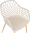 NASHUA - Eetkamerstoel - Beige - Synthetisch materiaal