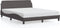 vidaXL - Bedframe - met - hoofdbord - kunstleer - grijs - 160x200 - cm
