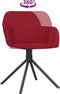 vidaXL - Eetkamerstoelen - draaibaar - 2 - st - fluweel - wijnrood