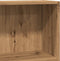 vidaXL - Boekenkast - 80x24x76 - cm - bewerkt - hout - artisanaal - eikenkleurig