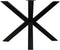 Onderstel Oakland Outdoor 3D-Model - 100x80x72 - Gepoedercoat zwart - Metaal