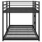 vidaXL - Stapelbed - zonder - matras - 107x203 - cm - staal - zwart