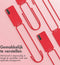 iMoshion Hoesje Geschikt voor Samsung Galaxy S21 Hoesje Met Koord - iMoshion Color Backcover met afneembaar koord - Rood