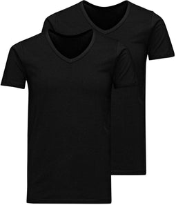 JACK&JONES JACBASIC - Heren T-shirt - V-hals - Maat L (2 stuks)