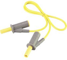 VOLTCRAFT MSB-501 Veiligheidsmeetsnoer Banaanstekker 4 mm Banaanstekker 4 mm 0.50 m Geel 1 stuk(s)