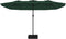 vidaXL - Parasol - dubbel - 449x245 - cm - groen
