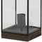 Light & Living ASKJER Tafellamp hout bruin+zwart+glas M