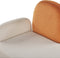 ARCEY - Chaise longue - Gebroken wit - Linkszijdig - Fluweel