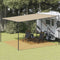 vidaXL - Tenttapijt - 400x400 - cm - HDPE - zandkleurig