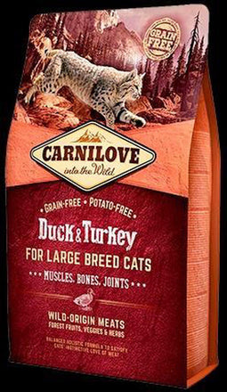 Carnilove Eend & Kalkoen - Graanvrij Kattenvoer Large Breed - 2kg