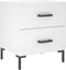 vidaXL - Nachtkastjes - 2 - st - 40x35x47,5 - cm - bewerkt - hout - wit