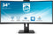 Philips Brilliance 346P1CRH/00 - Gebogen Monitor - WQHD 3440x1440 - USB-C - Zwart