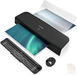 ACROPAQ Lamineerapparaat A3 - Set met 200 Lamineerhoezen, Papiersnijder, Hoeksnijder - Lamineermachine - AL390