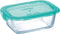 Keep N Box - bewaarbox glas - 197cl - 1970 ml - rechthoek turquoise