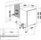 Whirlpool W8I HF58 TUS - Inbouwvaatwasser - MaxiSpace kuip 14 couverts - Zwart