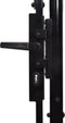 vidaXL - Poort - 2x4 - m - staal - zwart