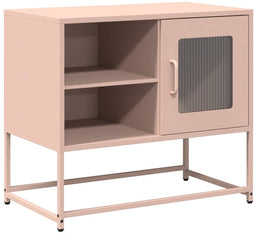vidaXL - Tv-meubel - 68x39x60,5 - cm - staal - roze