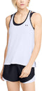 Under Armour UA Knockout Tank - Dames Sporttop - Fitness & Training - Wit - Maat S