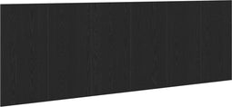 vidaXL - Zwart - Eiken - Wandhoofdbord - 240x1.5x80 - cm - Gemaakt - van - Bewerkt - Hout