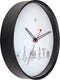 nXt - Stille Wandklok - 30 cm - Plastic - Zwart/Wit - 'Worldtour'