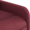 Fauteuil verstelbaar stof wijnrood