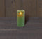 Anna's Collection Led kaars/stompkaars - jade groen - H15 x D7,5 cm - wax - bewegende vlam