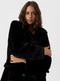 VERO MODA VMSUIELLY - Dames Jas - Faux Fur met kraag en zakken - Kleur Boos
