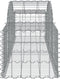 vidaXL - Schanskorven - 5 - st - gewelfd - 200x50x40/60 - cm - gegalvaniseerd - ijzer