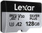 Lexar Professional Silver Plus - microSDXC UHS-I - 128GB - Lezen 205MB/s Schrijven 150MB/s