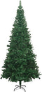 vidaXL - Kunstkerstboom - met - verlichting - en - kerstballen - L - 240 - cm - groen