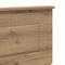 Hoofdbord met hoofdeinde Artisan Eiken 120 cm Bewerkt hout