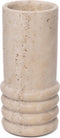 Mooisa Travertine Moli Vaas Langwerpig Rond Ø12x25cm