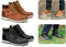 Milanoro - Lederen herensneakers - Hoger model - Cognac - Maat 43