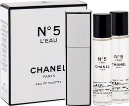 Chanel N°5 L'Eau - 3 x 20 ml - eau de toilette recharge purse spray - tasspray