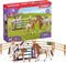 schleich HORSE CLUB - Lisa's toernooitraining - Kinderspeelgoed - Paarden speelgoed - 3 Appaloosa's en Hindernissen - 17 onderdelen