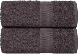 vidaXL - Gastendoekjes - 2 - st - 30x50cm - 360g/m² - 100% - katoen - antracietkleurig