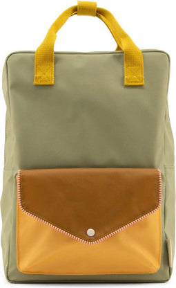 Sticky Lemon Backpack/Boekentas Large - Meadows - Envelope - Map Green